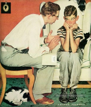 Norman Rockwell Painting - facts of life Norman Rockwell